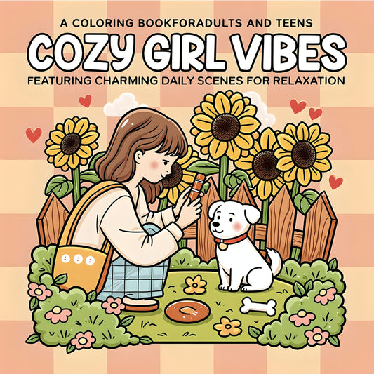 Cozy Girl Vibes Vuxenmålarbok