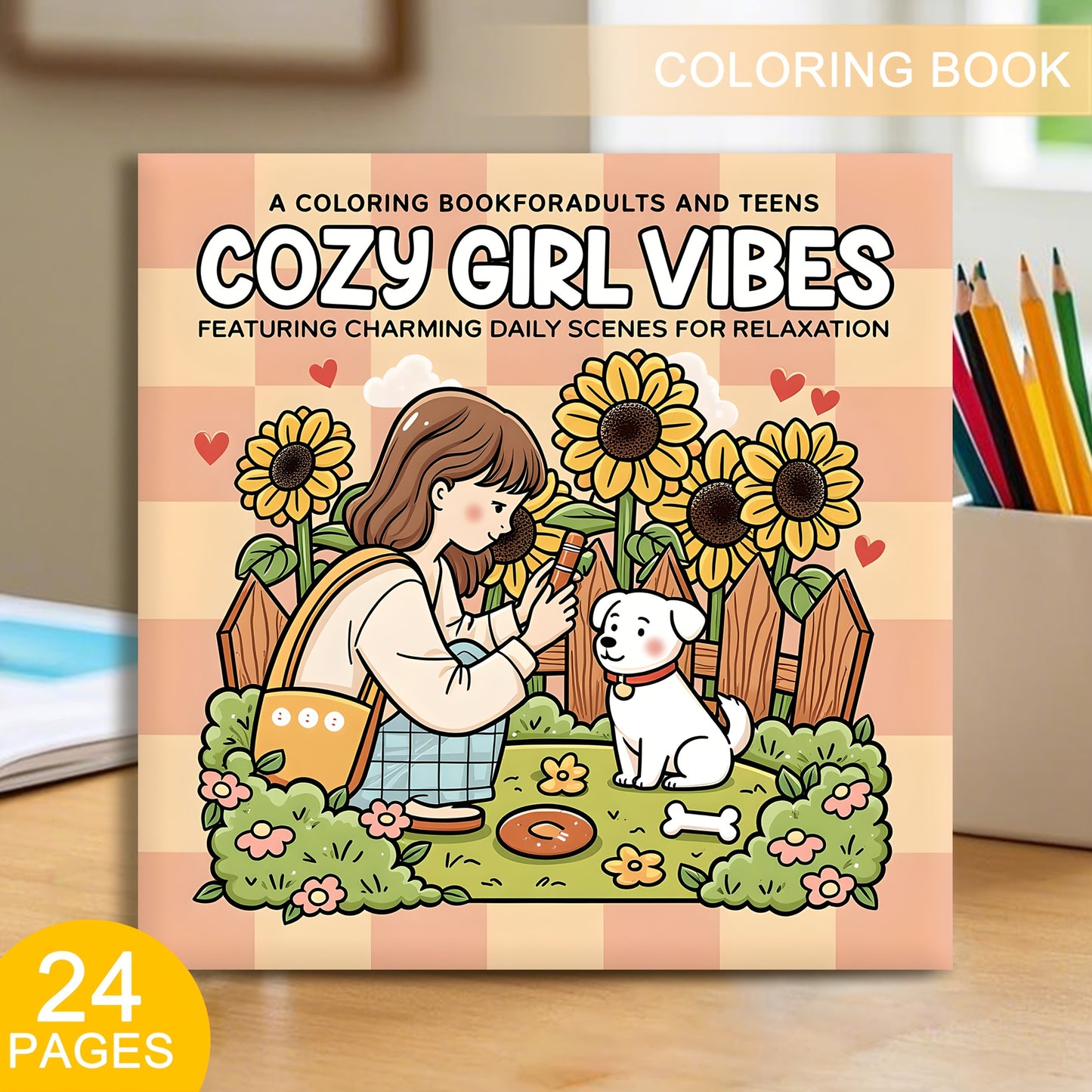 Cozy Girl Vibes Vuxenmålarbok