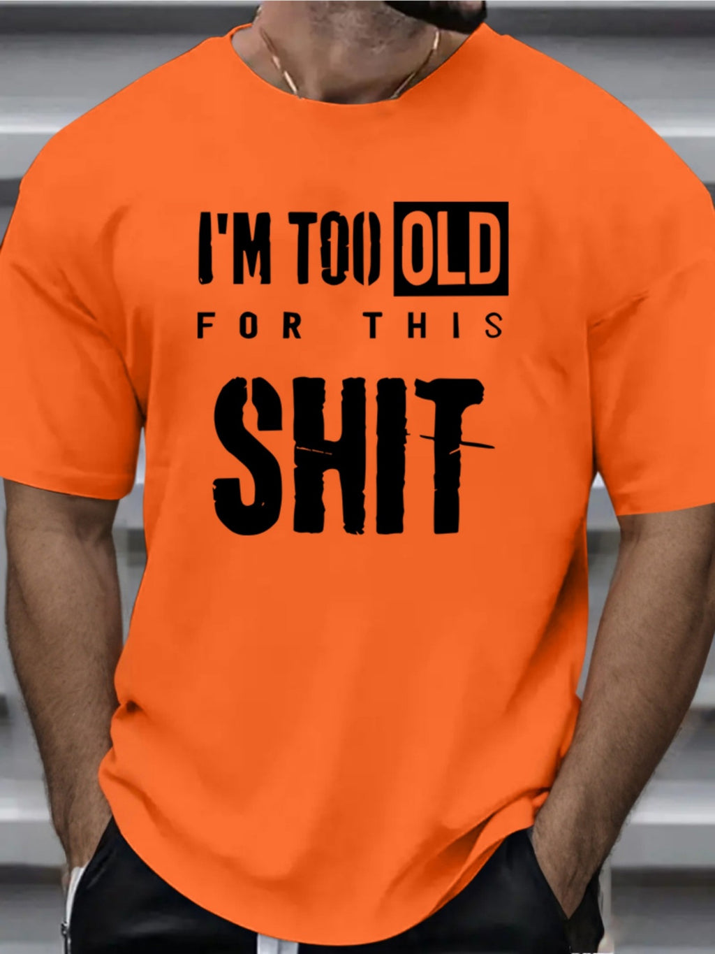 I´m too old for this shit tröja i häftiga färger