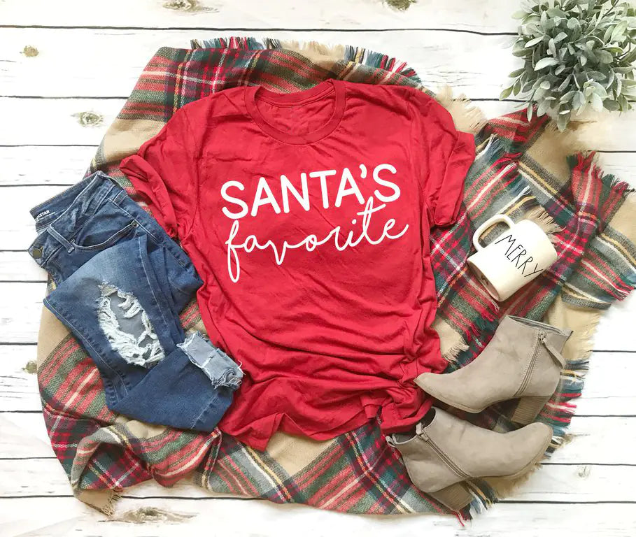 SANTA's Favorite Funny Christmas Party T-Shirt