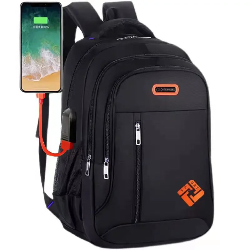Ryggsäck, Vattentät med USB port för laddning