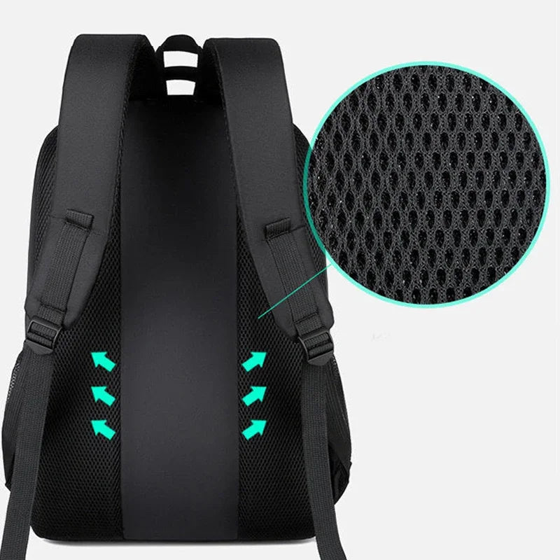 Ryggsäck, Vattentät med USB port för laddning