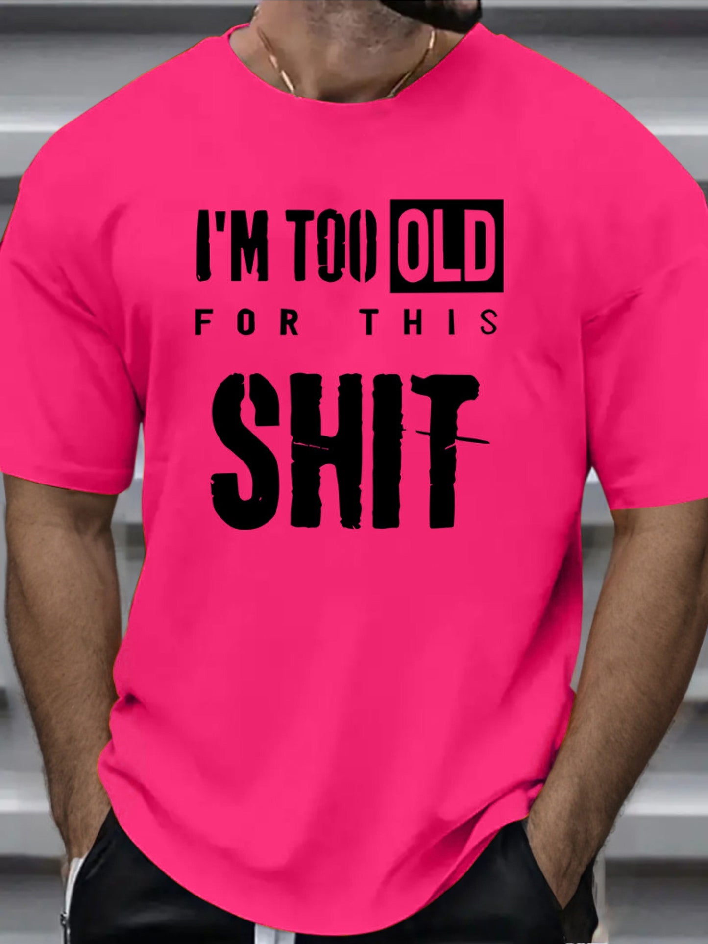 I´m too old for this shit tröja i häftiga färger