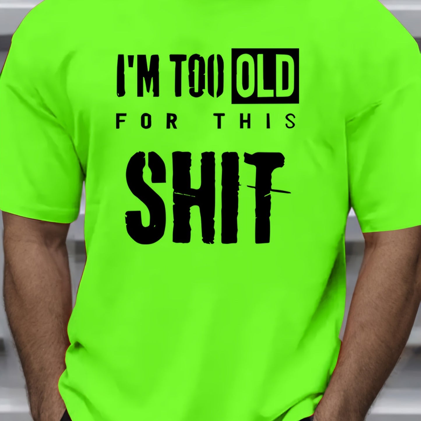 I´m too old for this shit tröja i häftiga färger