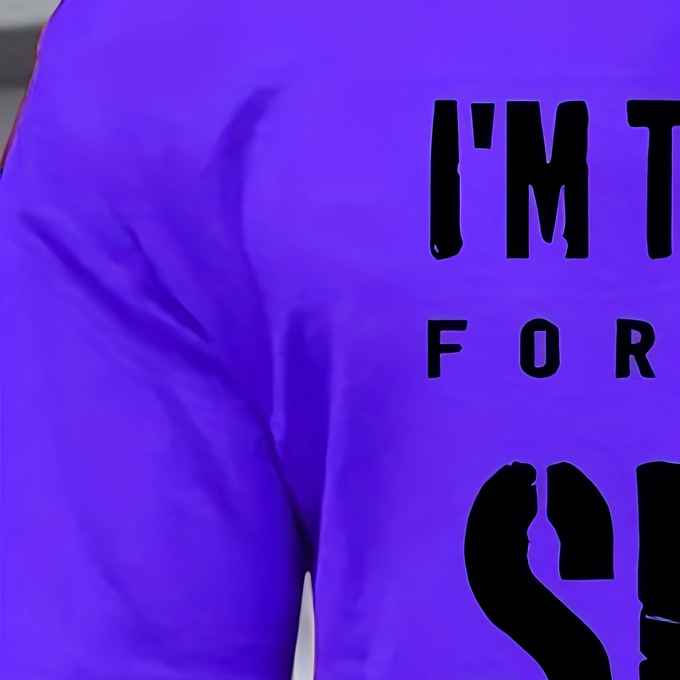 I´m too old for this shit tröja i häftiga färger