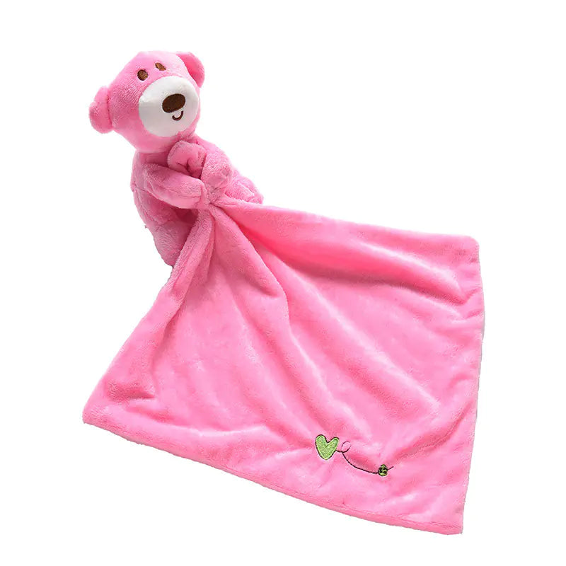 Soft Bear Comfort Blanket and Toy for Infants